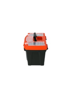 Tactix 40-Piece Multi-Compartment Latch Closure Tool Box Set Black and Orange 50 cm 990009  - Image 3