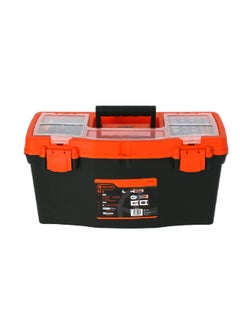 Tactix 40-Piece Multi-Compartment Latch Closure Tool Box Set Black and Orange 50 cm 990009  - Image 1