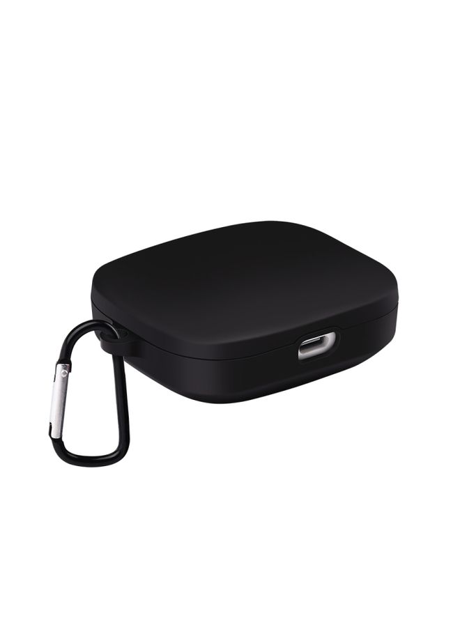 Case Cover For Xiaomi Redmi Buds 5 Shockproof TPU Earphone Protective Case with Hook Black 