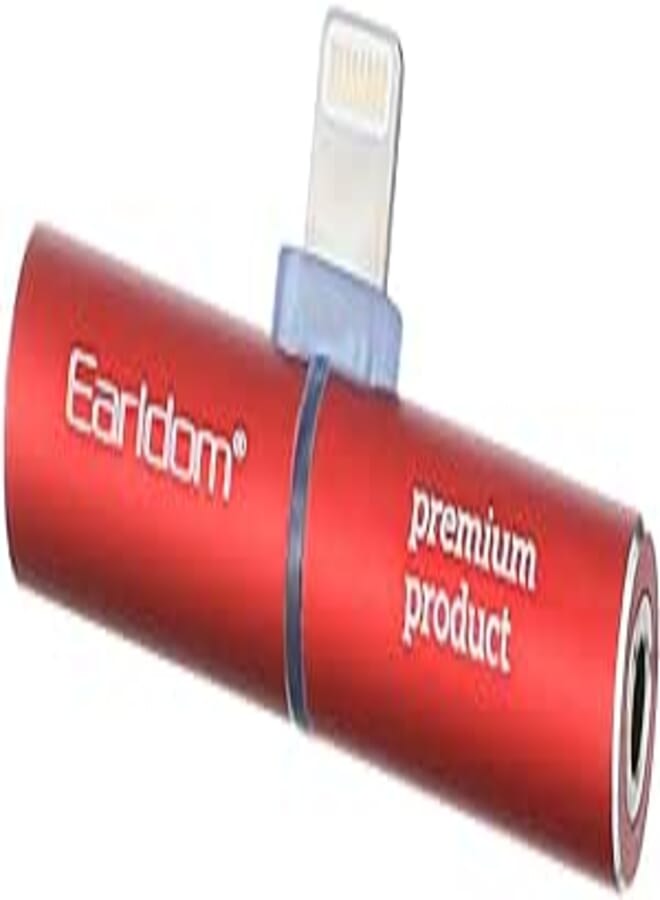 Earldom ET-OT35 Lightning Audio Adapter - Red