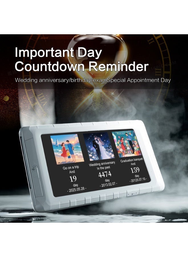 MiraBox D5 5-Inch Mini Monitor – One-Cable Connection, Rotatable Eye-Care Display with Real-Time News & Countdown - Image 5