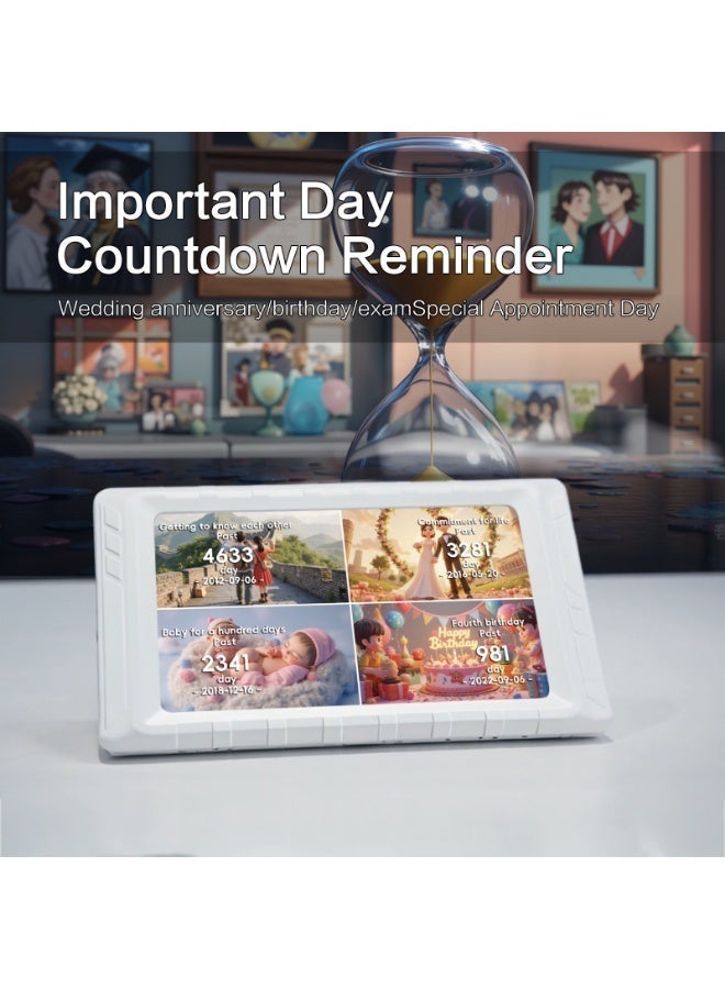 MiraBox D5 5-Inch Mini Monitor – One-Cable Connection, Rotatable Eye-Care Display with Real-Time News & Countdown - Image 4