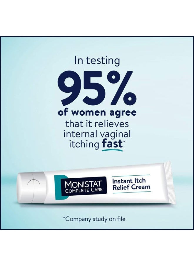 Monistat Instant Itch Relief Cream for Women, Maximum Strength Feminine Itch Care, 1 oz, 2 Pack  - Image 5