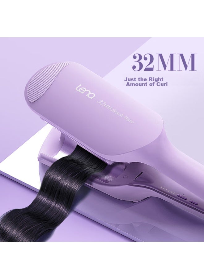 Lena Egg Roll Curling Iron, Egg Roll Bar, Egg Roll Clip, 32mm Egg Roll, Cake Roll, French Roll, Negative Ion Hair Straightener, Wavy Curling Iron, Hair Curling Tool, Ln-s12 - Image 1