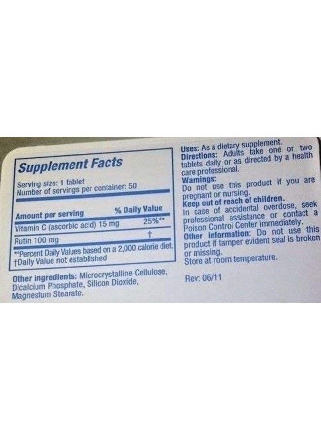 Rutascorbin With Vitamin C 50 Tablets