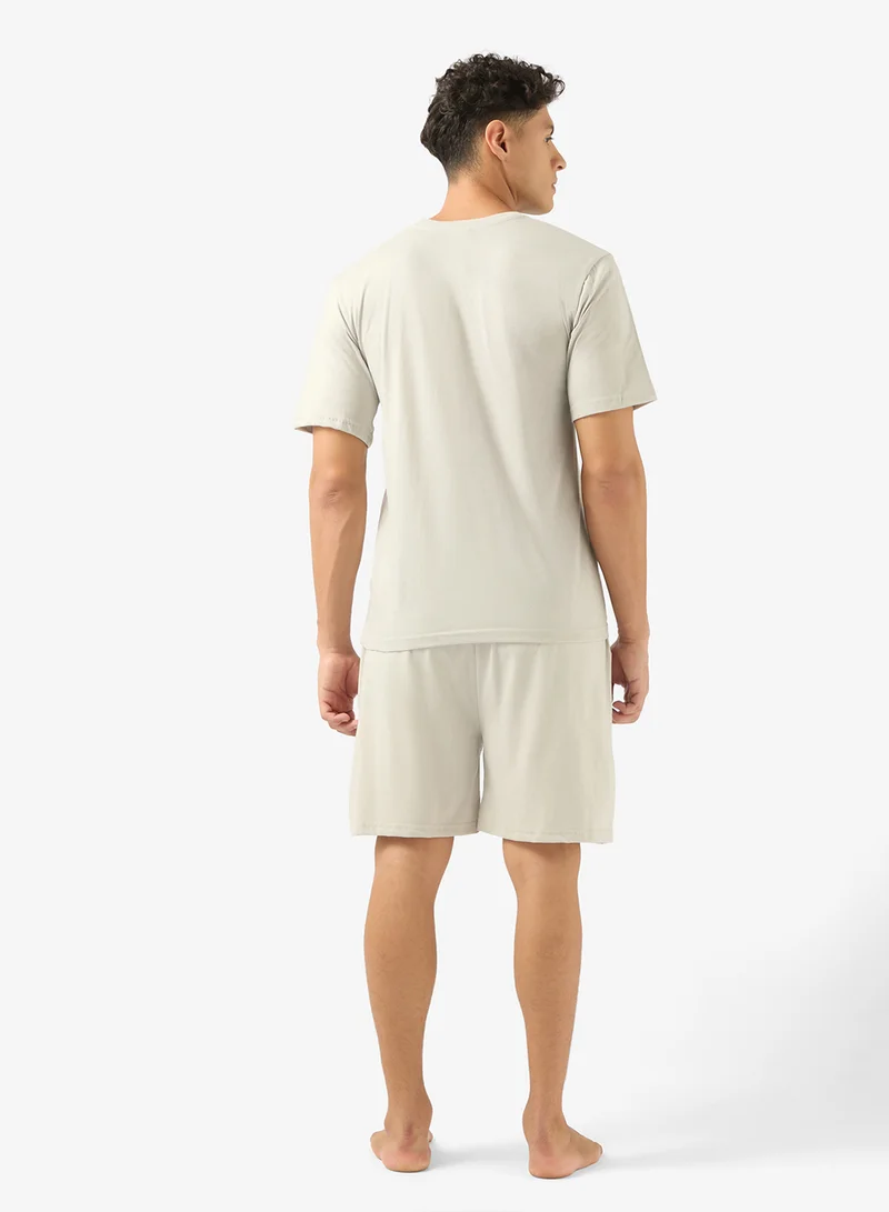 سفنتي فايف طقم بيجامة تي شيرت وشورت