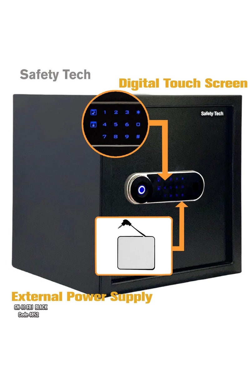 Safety Tech GN40EDJ Safe – Smart Fingerprint + Modern Touchscreen + Advanced High-Precision Security Alarm | From the Global Brand Safety Tech - Image 3