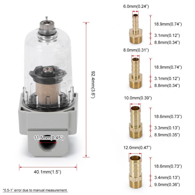 Universal Air Oil Separator Catch Can Tank Manual Effluent 02 Filter Auto Accessories - Image 2