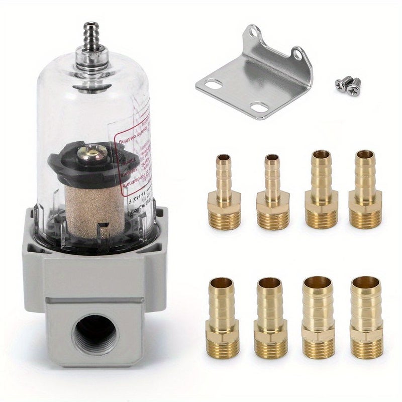 Universal Air Oil Separator Catch Can Tank Manual Effluent 02 Filter Auto Accessories - Image 1