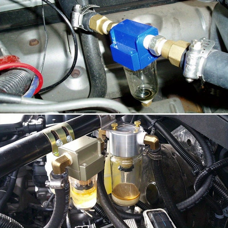 Universal Air Oil Separator Catch Can Tank Manual Effluent 02 Filter Auto Accessories - Image 5