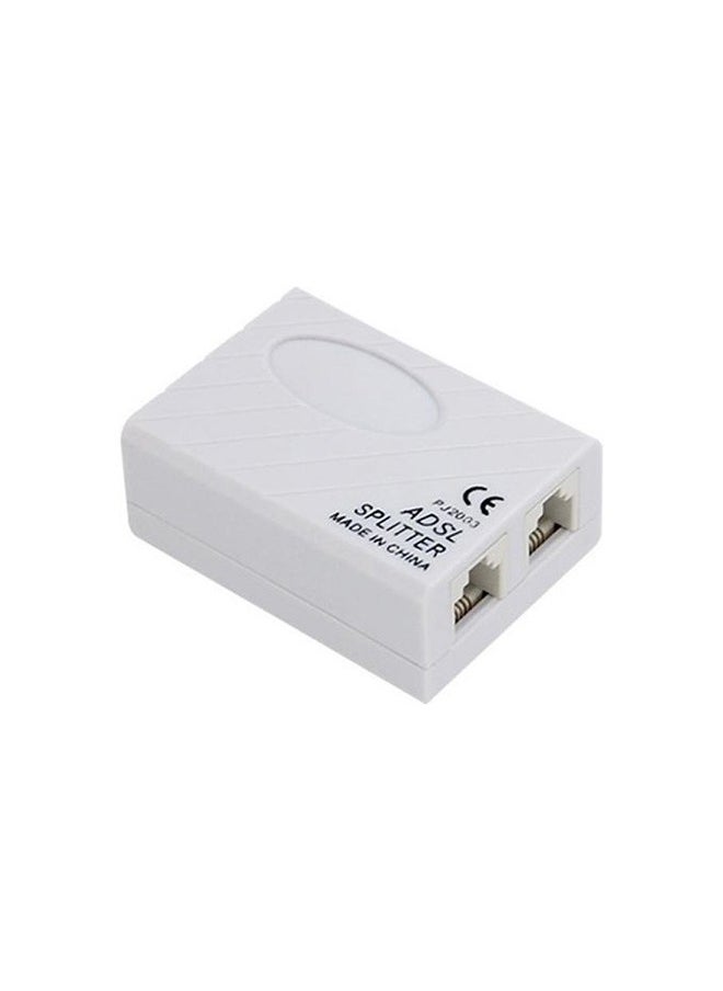 Generic ADSL Broadband Modem Phone Line Splitter Filter pack of 4 White  - Image 4