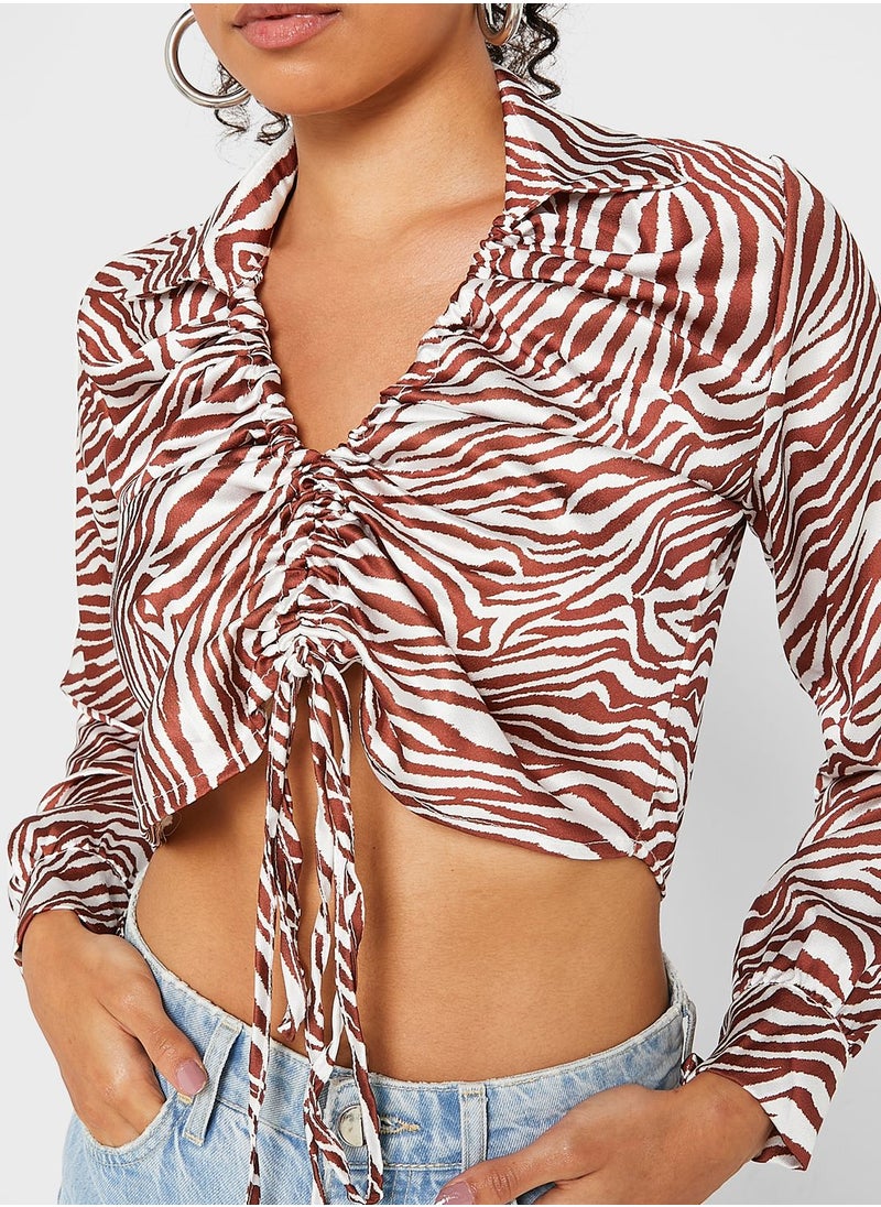 boohoo - Animal Print Shirt - Image 1