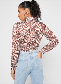 boohoo Animal Print Shirt  - Image 2