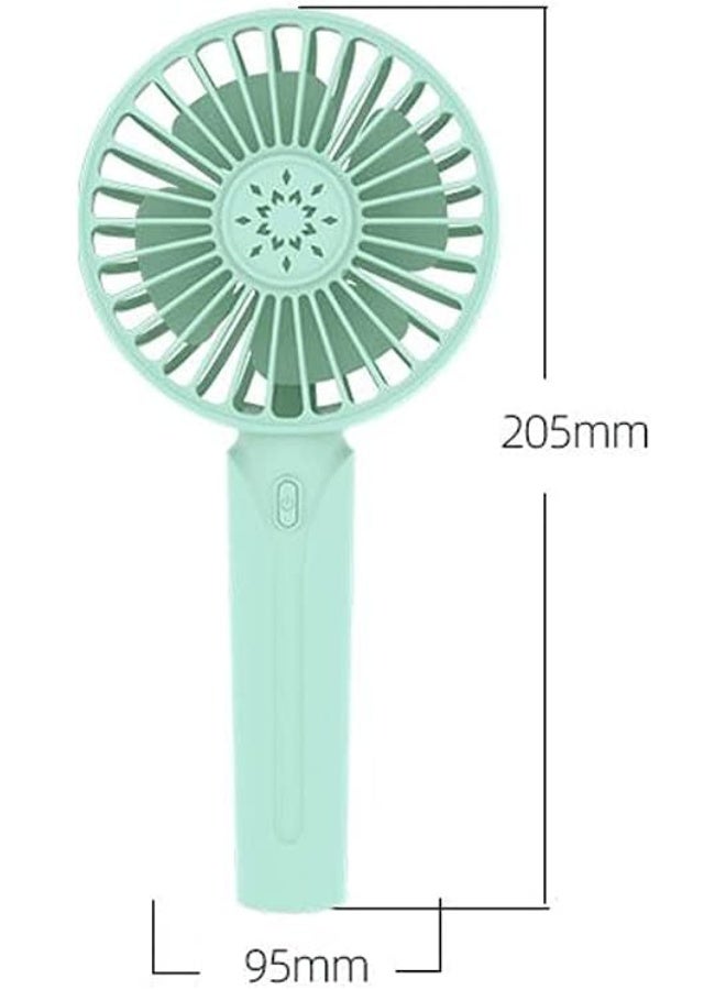 راكسوم مروحة مكتب صغيرة ومروحة محمولة ومروحة قابلة لإعادة الشحن عبر USB ومروحة هوائية للمكتب ومبرد هواء ومبرد هواء قابل لإعادة الشحن ومراوح تبريد باللون الأخضر البحري - Image 3
