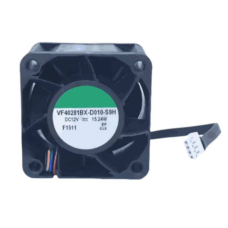 مروحة تبريد 12 فولت تيار مستمر 15 24 واط بأربعة خطوط VF40281BX D010 S9H مروحة تبريد 12 فولت - Image 2