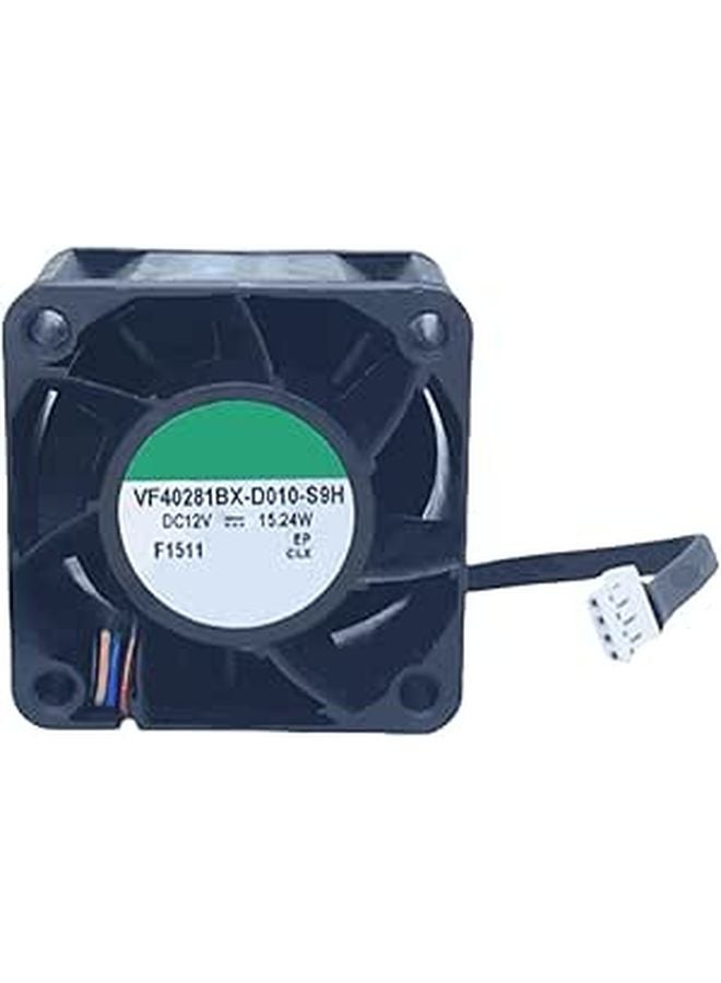 مروحة تبريد 12 فولت تيار مستمر 15 24 واط بأربعة خطوط VF40281BX D010 S9H مروحة تبريد 12 فولت - Image 1