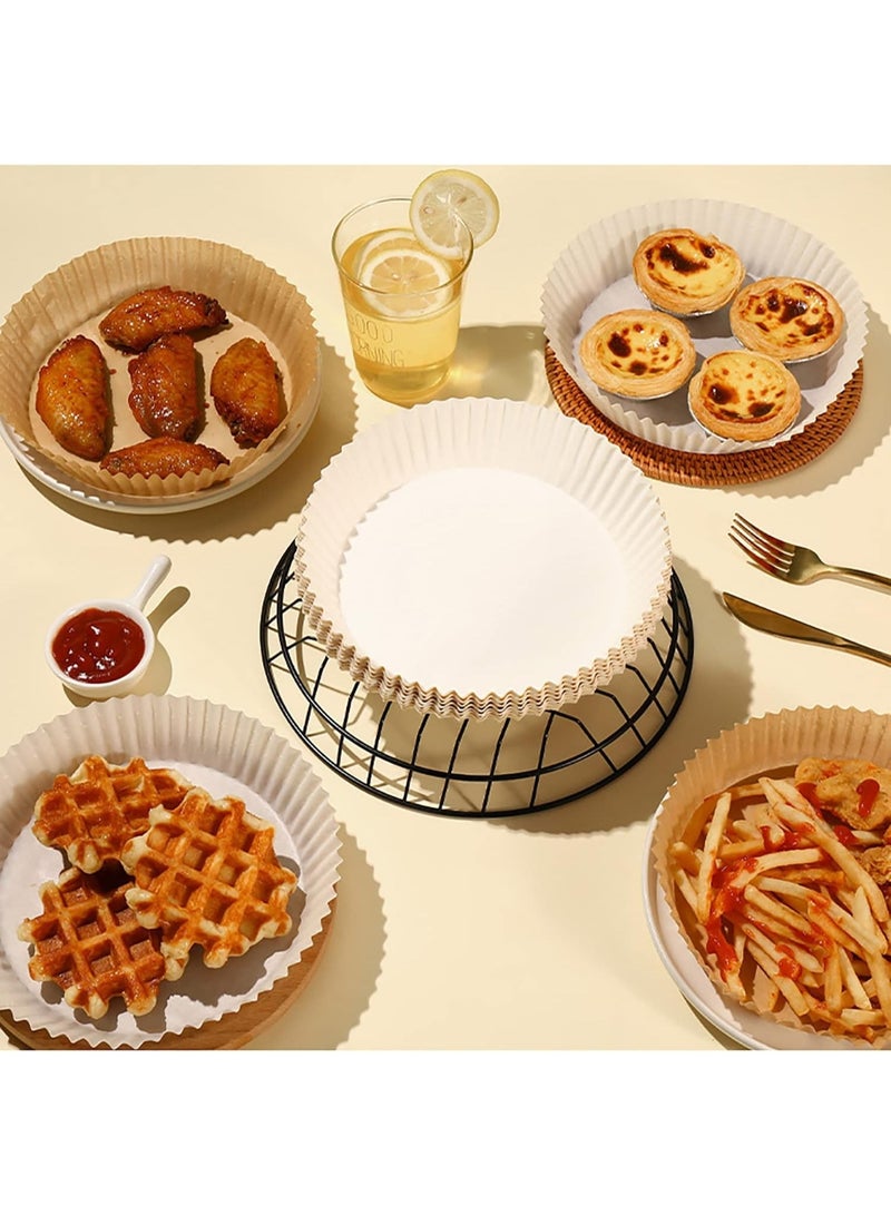Disposable Air Fryer Liners 20CM – Oil-Proof Non-Stick Parchment Paper for Air Fryer, Oven, Baking & Reheating – 100 Pack - Image 5