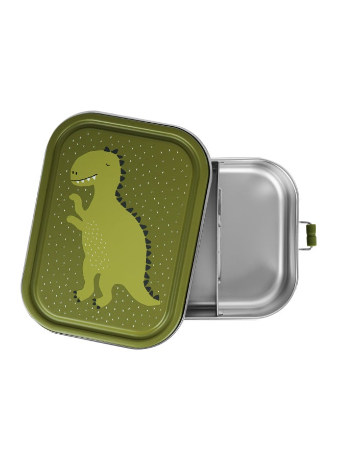 Trixie Stainless Steel Lunch Box Large - 2-Compartment - Mr. Dino - Image 3