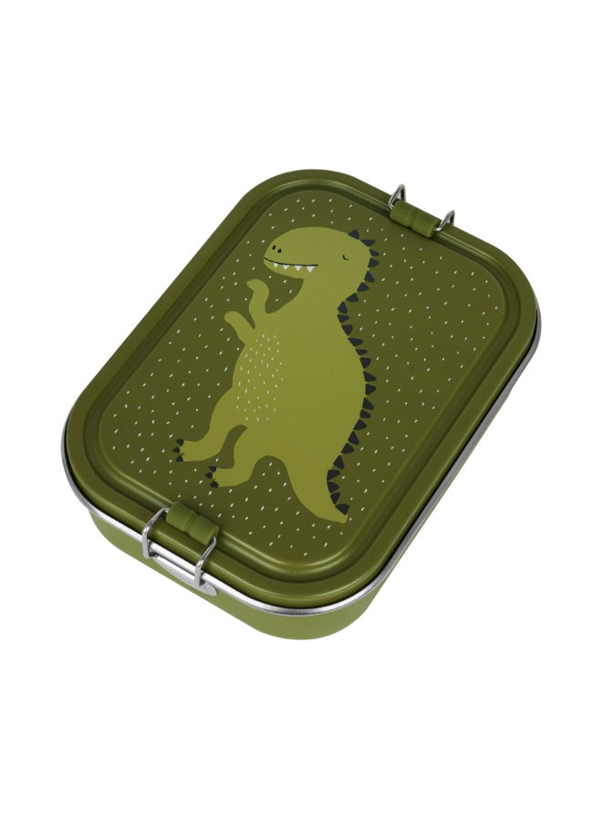 Trixie Stainless Steel Lunch Box Large - 2-Compartment - Mr. Dino - Image 1