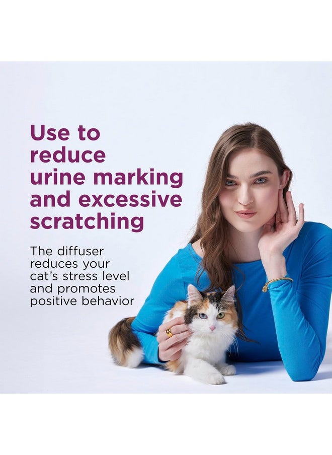 Comfort Zone Comfort Zone 30 Day Starter Kit: 1 Cat Calming Diffuser & 1 Refill; Cat Pheromones Help Anxiety; Reduce Stress, Urine Marking, Scratching  - Image 2