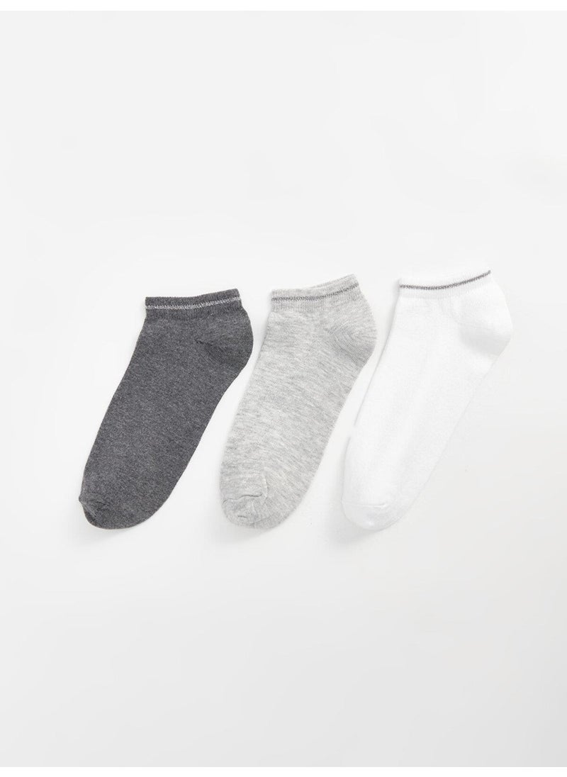 LC WAIKIKI - Dream Women's Plain Ankle Socks 3 Pack - Image 1