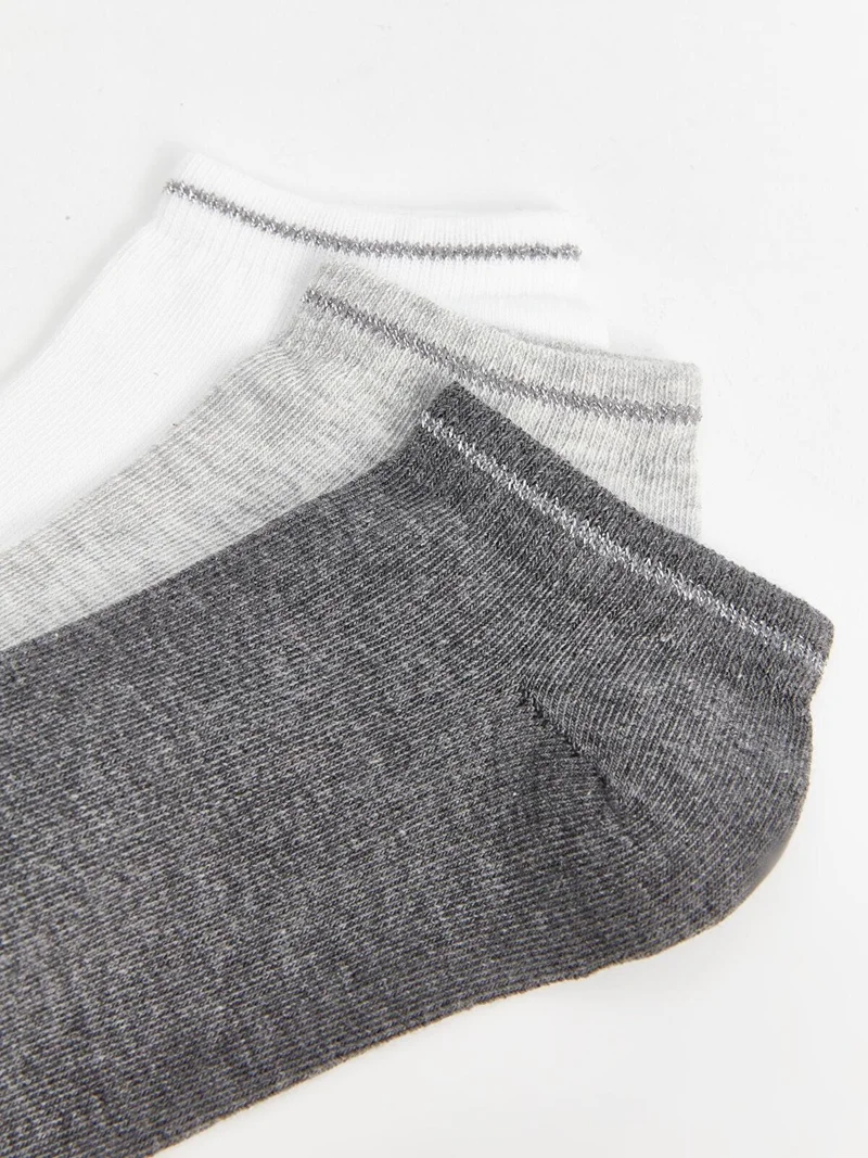 ال سي وايكيكي Dream Women's Plain Ankle Socks 3 Pack