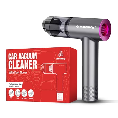 Autofy Storm 1 [4-in-1] Powerful & Fully Wireless Car Vacuum Cleaner Air Blower - 12000PA 2.5X More Suction Power - BLDC Long Life Motor - 2 Suction Speeds - 25 mins Runtime (24 Months Warranty) - Image 1