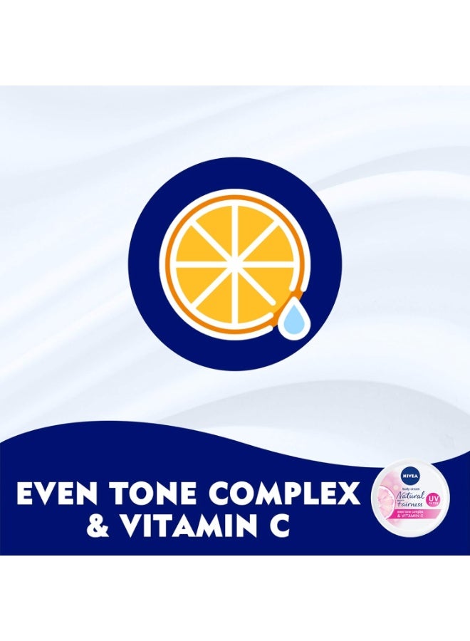 NIVEA Body Cream Even Tone, Natural Fairness Complex & Vitamin C, All Skin Types, Jar 200 ml - Image 2