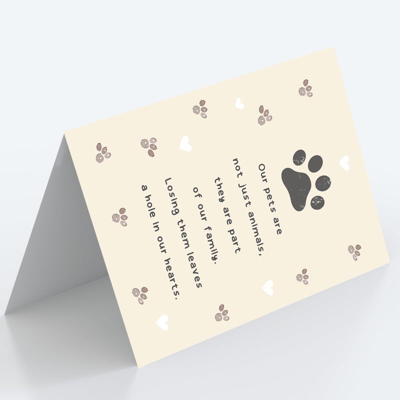 Mcduldul Pet Sympathy Card for Dog Cat | Loss of Dog Sympathy Gift | Pets Memorial Gifts for Loss of Dogs | Pets Bereavement Gifts - Image 3
