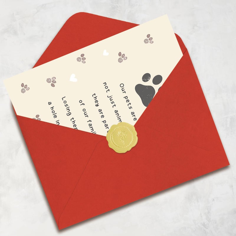 Mcduldul Pet Sympathy Card for Dog Cat | Loss of Dog Sympathy Gift | Pets Memorial Gifts for Loss of Dogs | Pets Bereavement Gifts - Image 5