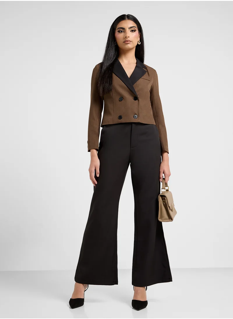 ELLA Blazer With Contrast Lapel