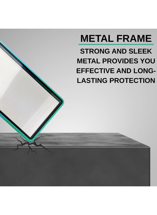 RedCap Magnetic Aluminum Graded PSA Slab Guard UV Resistant Glass 35PT Premium Protector Display Case For Standard PSA CGC Graded Sport Trading Cards - Aqua Storm - Image 3