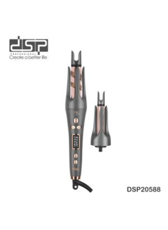 دي اس بي أداة تجعيد الأوتوماتيكية الشعر 2 في 1 من دي اس  بي 8 إعدادات لعرض درجة الحرارة: 150 درجة حرارة توصل ل 220درجة مئوية سريعة التسخين  مادة الأنبوب: أنبوب ألومنيوم مع طلاء سيراميكي، شاشة LED،وظيفة إيقاف التشغيل التلقائي بعد ساعة واحدة، دوران ثنائي الاتجاه، مقاومة للحروق، مقاومة للتشابك، إيقاف تشغيل تلقائي لتصفيف الشعر موديل DSP 20588 - Image 1