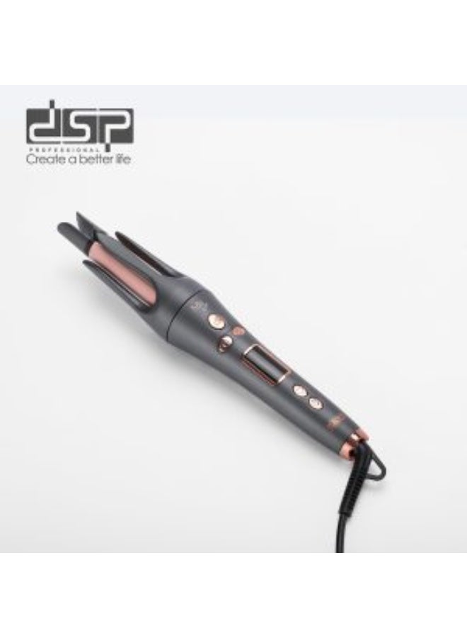 دي اس بي أداة تجعيد الأوتوماتيكية الشعر 2 في 1 من دي اس  بي 8 إعدادات لعرض درجة الحرارة: 150 درجة حرارة توصل ل 220درجة مئوية سريعة التسخين  مادة الأنبوب: أنبوب ألومنيوم مع طلاء سيراميكي، شاشة LED،وظيفة إيقاف التشغيل التلقائي بعد ساعة واحدة، دوران ثنائي الاتجاه، مقاومة للحروق، مقاومة للتشابك، إيقاف تشغيل تلقائي لتصفيف الشعر موديل DSP 20588 - Image 3