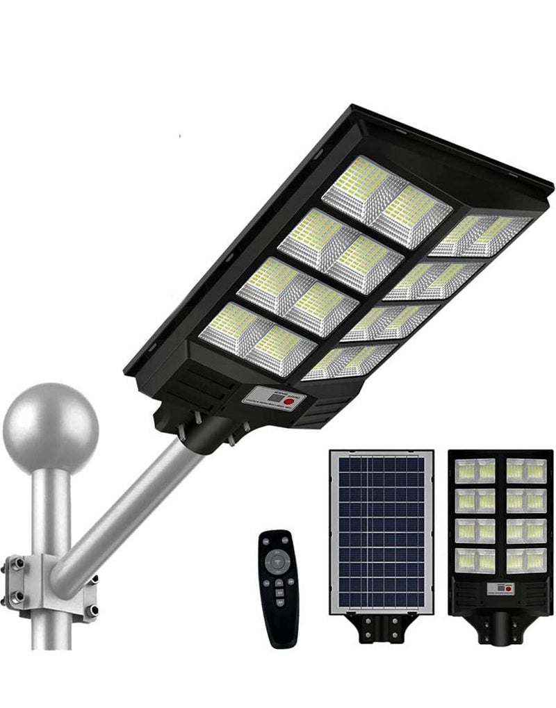 RJ - 400 Watt Solar Street Lights Outdoor Automatic Motion Sensor Lights High Lumen Waterproof Solar LED Lamp with Aluminum Wall Mounting Bracket with Remote Control (2 Years Warranty) - Image 1