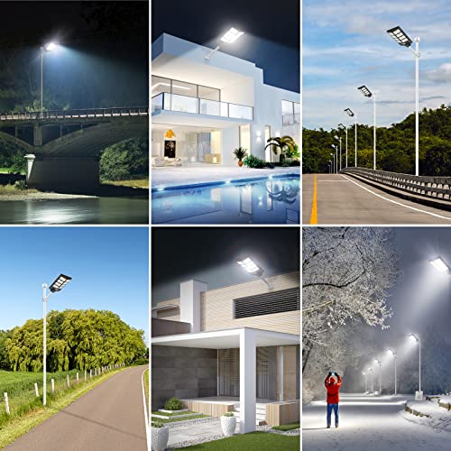 RJ - 400 Watt Solar Street Lights Outdoor Automatic Motion Sensor Lights High Lumen Waterproof Solar LED Lamp with Aluminum Wall Mounting Bracket with Remote Control (2 Years Warranty) - Image 5