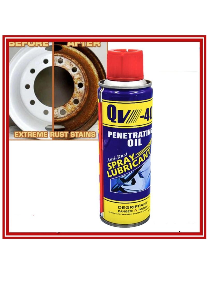 Yuwell 2 Pcs Rust Stain Remover Spray Rust Remover Spray Anti-Rust Lubricant Spray 469ML QV-40 - Image 2