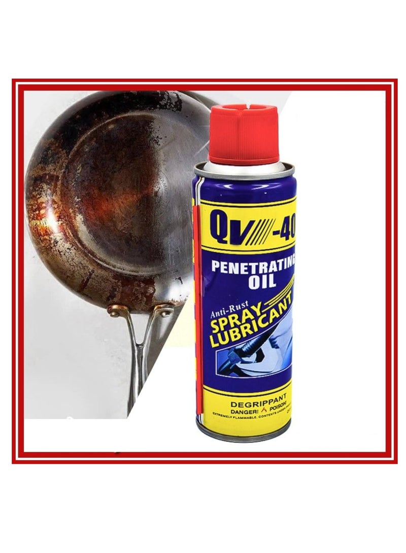 Yuwell 2 Pcs Rust Stain Remover Spray Rust Remover Spray Anti-Rust Lubricant Spray 469ML QV-40 - Image 5