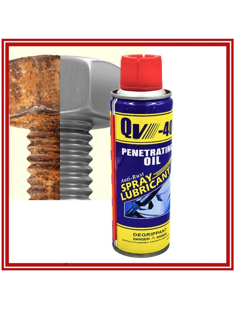 Yuwell 2 Pcs Rust Stain Remover Spray Rust Remover Spray Anti-Rust Lubricant Spray 469ML QV-40 - Image 3