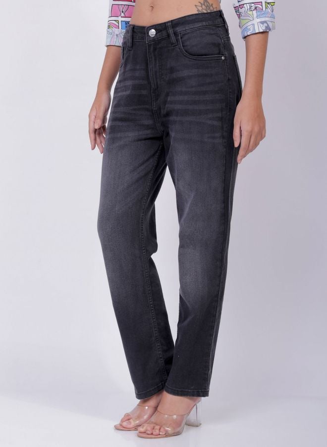 Freehand Women Straight Fit Solid Mid Rise Jeans - Image 3