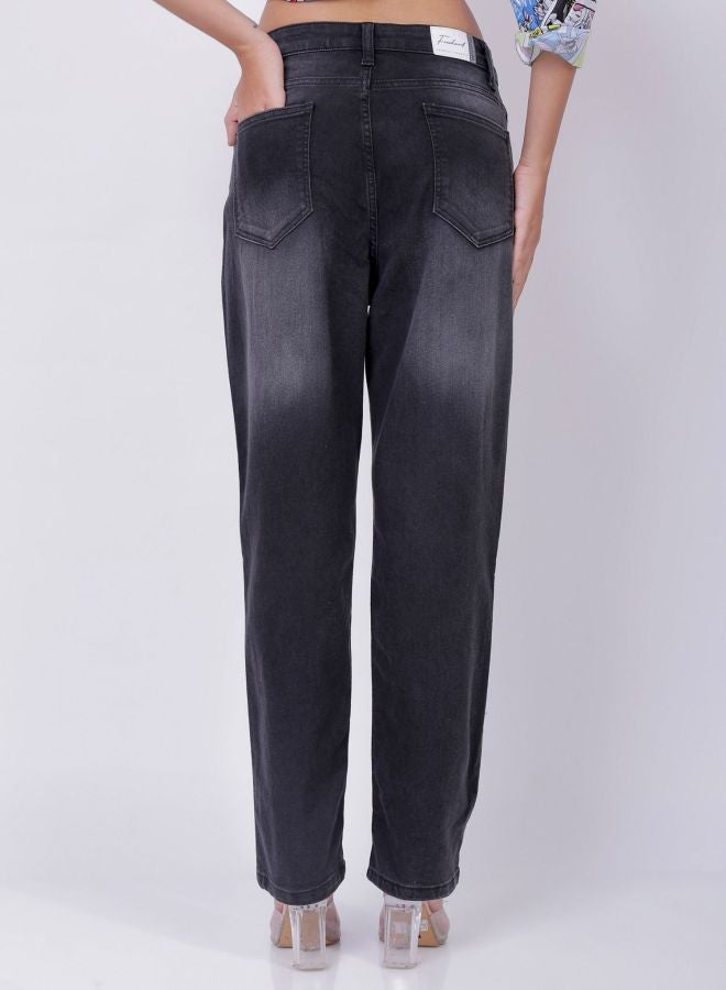 Freehand Women Straight Fit Solid Mid Rise Jeans - Image 2