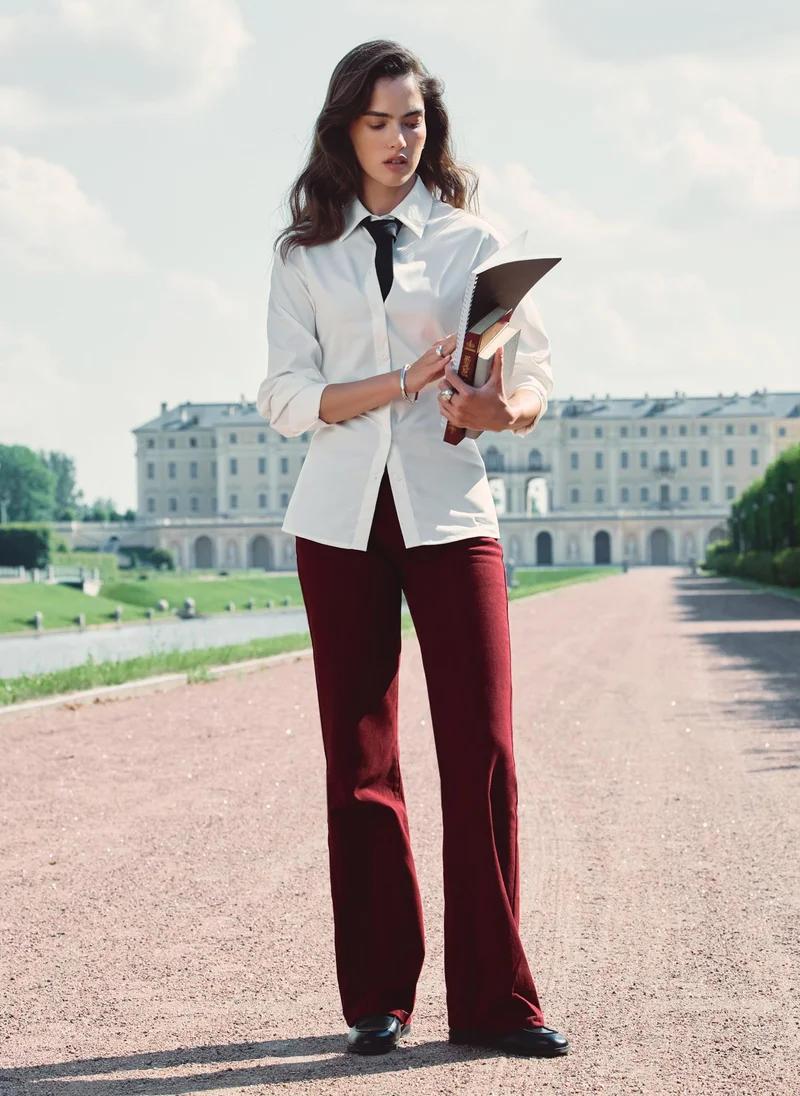 Lichi  Flared mid-rise jeans for Women | Best Price UAE