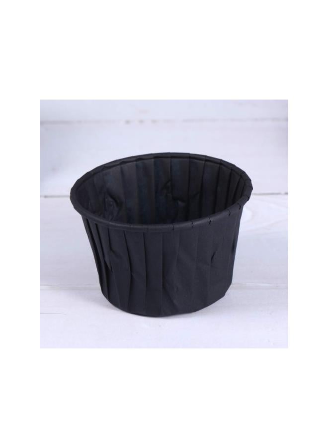 Baking Cup Cupcake Liners 60PCS Paper Small Cake Holder Oil-Proof Non-Stick Muffin Cup Party Favors Baking Cups Supplies for Home Dessert Shop (Black)  - Image 2