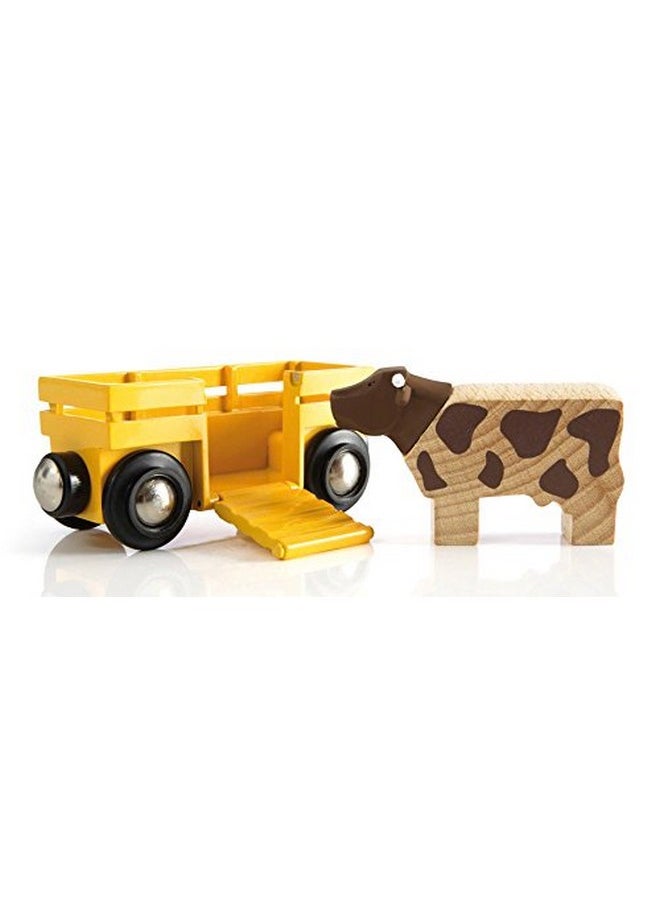 Brio BRIO World 33404 - Farm Train | 5-Piece Wooden Toy Train Set for Kids | Ideal for Ages 3 & Up | Certified Sustainable Materials  - Image 4