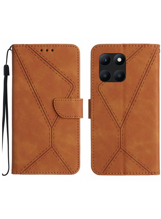 S-TOP Case For Honor X6A Stitching Embossed Leather Phone Case - Image 1