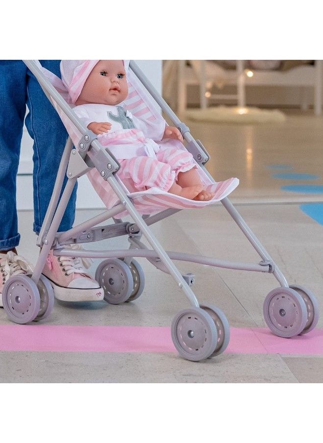 JC TOYS ; Berenguer Boutique ; Single Umbrella Baby Doll Stroller ; Elephant Theme ; Pink ; Ages 2 +  - Image 5
