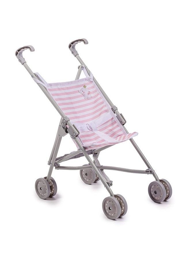 JC TOYS ; Berenguer Boutique ; Single Umbrella Baby Doll Stroller ; Elephant Theme ; Pink ; Ages 2 +  - Image 2
