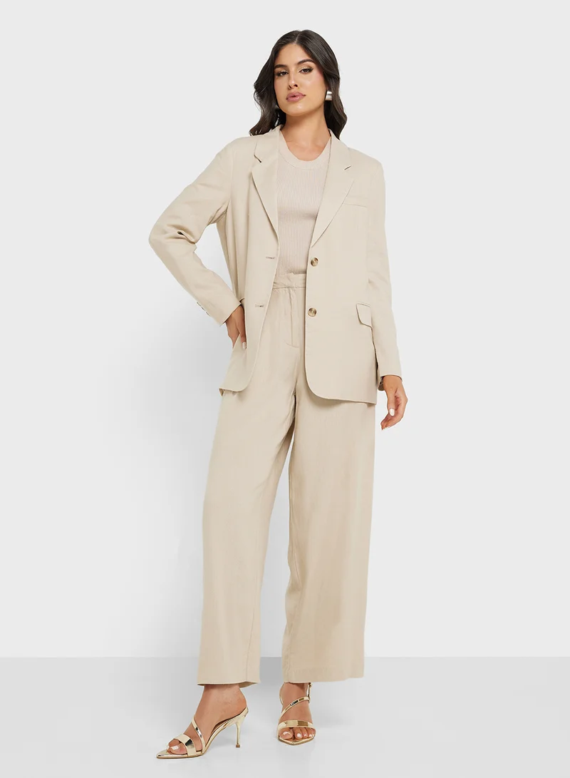 VERO MODA Wide Leg Linen 30" Pants