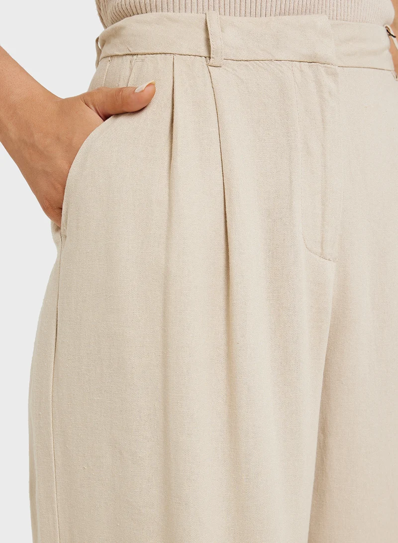 VERO MODA Wide Leg Linen 30" Pants