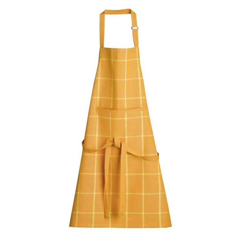 Kitchen Cotton Apron Doha Yellow Chequered